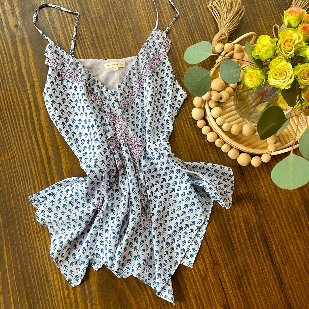 Rebecca Taylor - Silk Floral Print Tank - Sz 4